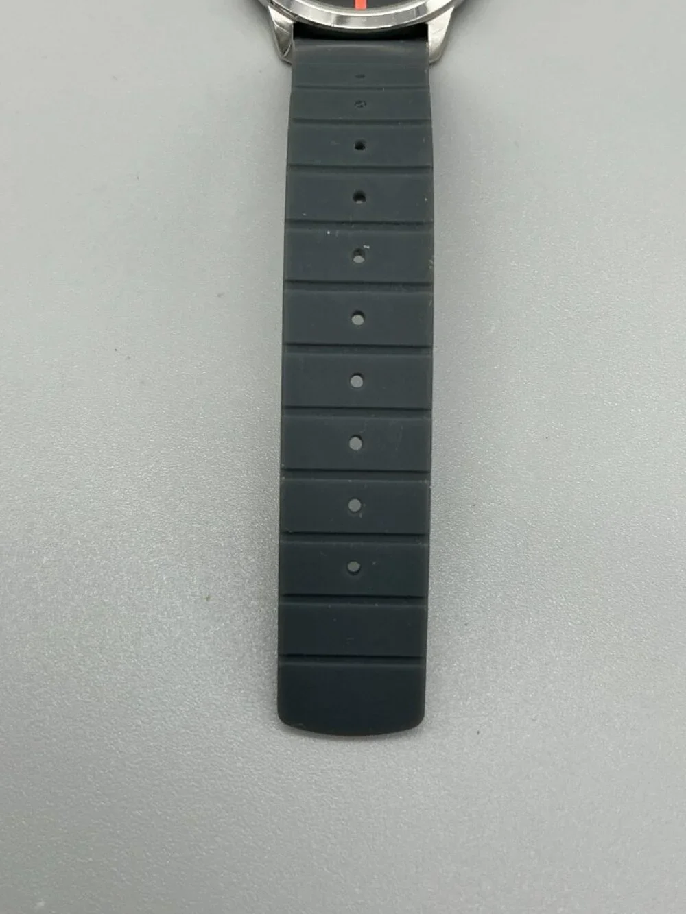 Calvin Klein Minimal Unisex 40mm Silver Tone Black Red Dial Stainless Steel Case